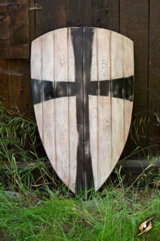 Crusader shield - White/Black