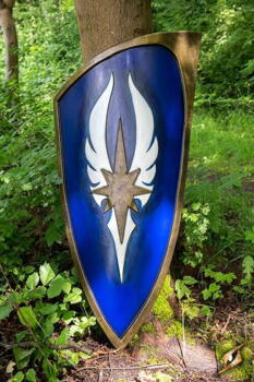 Elf Shield - L - Blue - Front