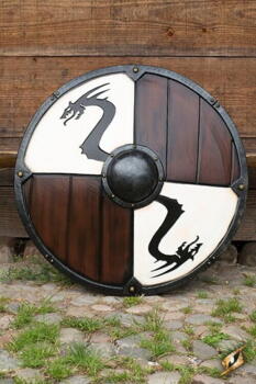 Viking Dragon Shield - M - White