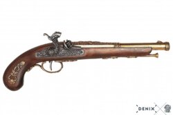 Denix, Replika Fransk Percussion Flintlås Pistol, 1872