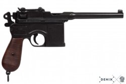 Denix, Replika Mauser C 96 Pistol, Sort