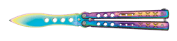Albainox, Butterfly Kniv Til Træning - Colorful Steel