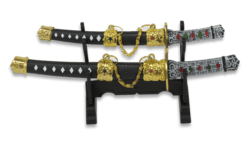 Tole10, Mini Katana Sæt Med Stander