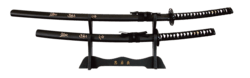 Tole10, Sort Katana Sæt Med Stander