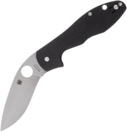 Spyderco, Retract Foldekniv, Linerlock, Sort G10
