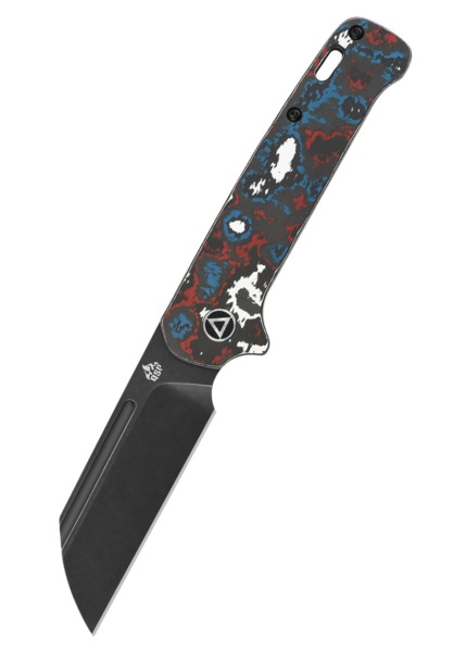 QSP Penguin Slip Joint Foldekniv Blå/Rød Fat Carbon