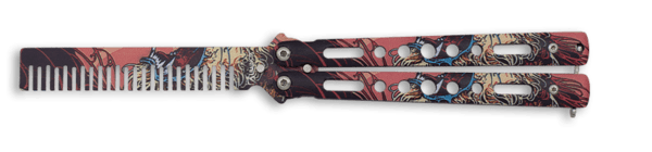 Albainox Balisong Kam – 3D Dragon Træningskam