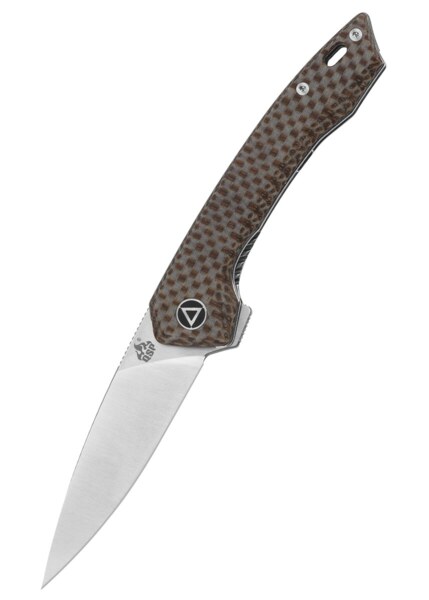 QSP Leopard Foldekniv – Satin Klinge og Brunt Micarta Greb