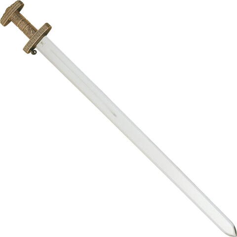Vikinge sværd med bronzefinish håndgreb