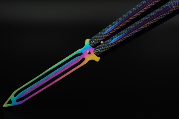 Butterflykniv Til Træning, Rainbow II - Klinge