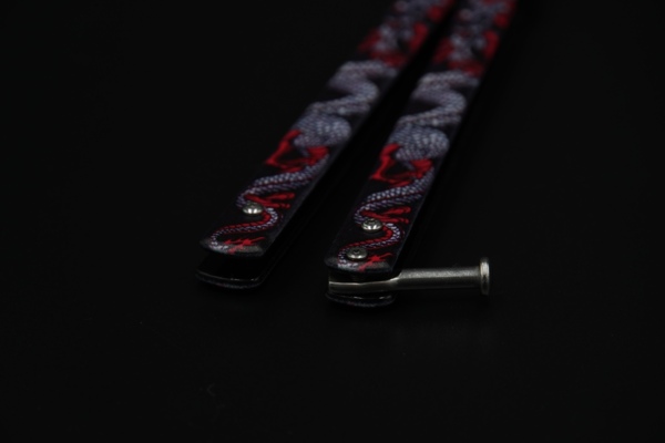 Albainox, Butterflykniv Til Træning, Red Snake - Bund
