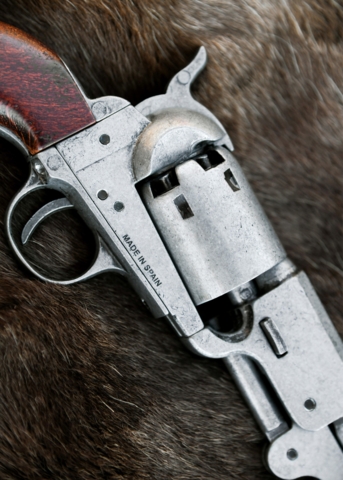 Kolser, Replika Colt Navy 1851, Percussion Revolver, Old Grey