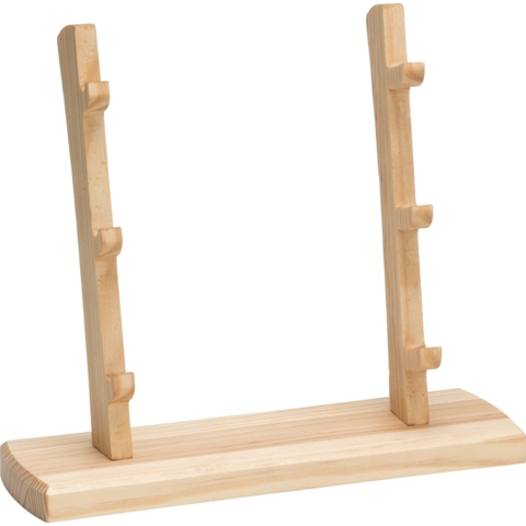 Muela, Stander Til 3 Knive, Lys Træ