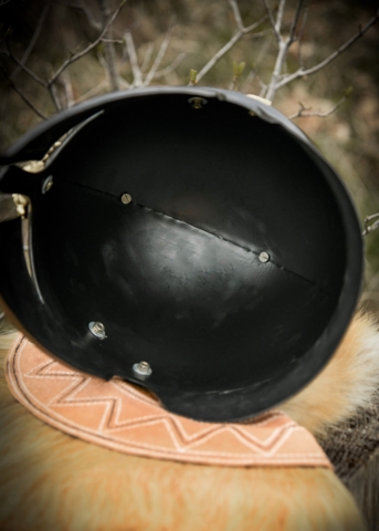 Battle Merchant, Italo-Corinthian Hjelm Med Plume - Inderside