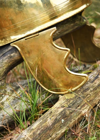 Ulfberth, Republican Montefortino helmet, Messing - Kæbebeskytter