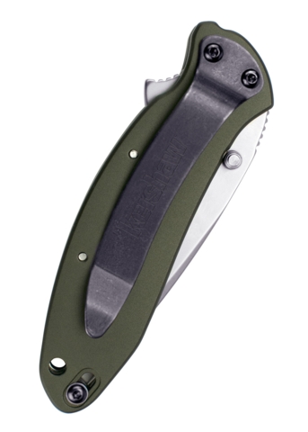 Kershaw, Scallion Foldekniv, Oliven - Lukket