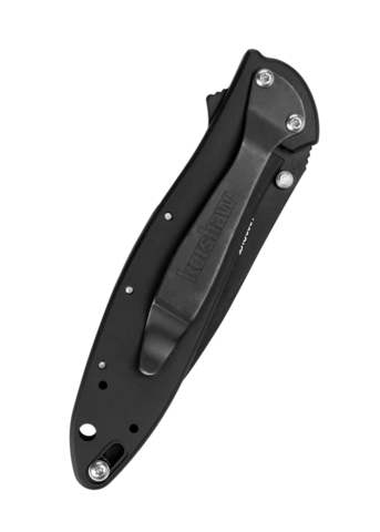 Kershaw, Leek Foldekniv, Sort, Savtakket - Lukket