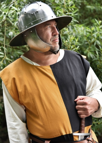 Ulfberth, Kettle Hat, Kæbebeskytter, 1,6mm Stål - Båret