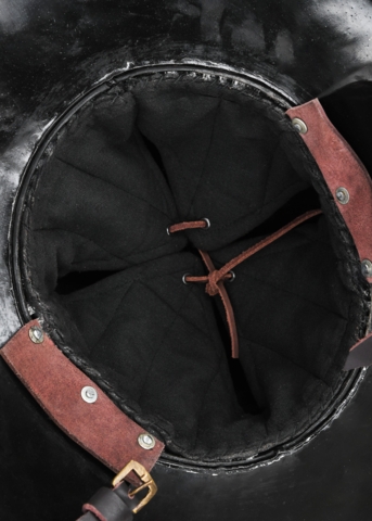 Ulfberth, Kettle Hat, Kæbebeskytter, 1,6mm Stål - Inderside