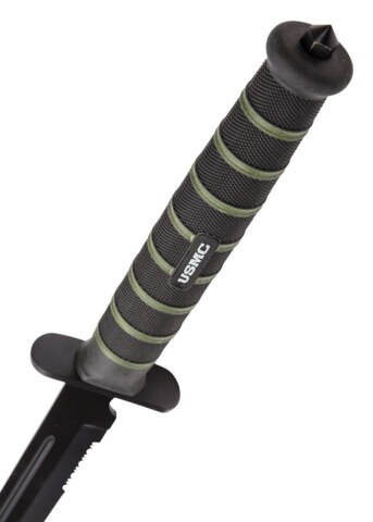 United Cutlery, USMC Blackout Combat Sword, Nylon skede - Glasknuser