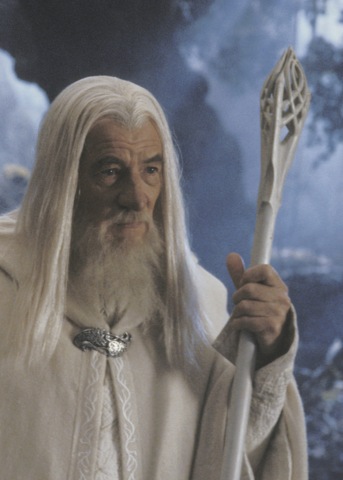 United Cutlery, Lord Of The Rings, Staff Of Gandalf The White - Båret af Gandalf