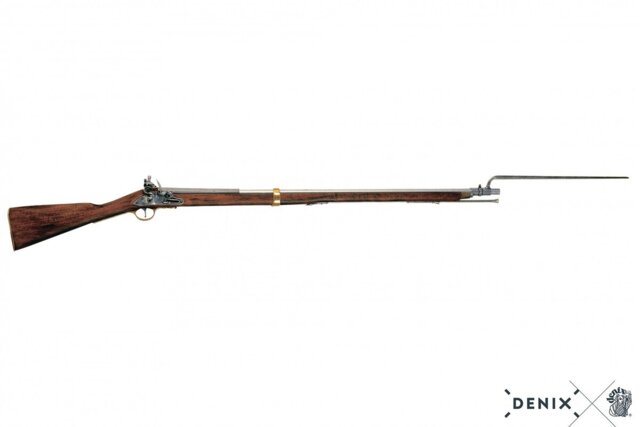 Denix, Replika Brown Bess Riffel Med Bayonet, Napoleon's Tid