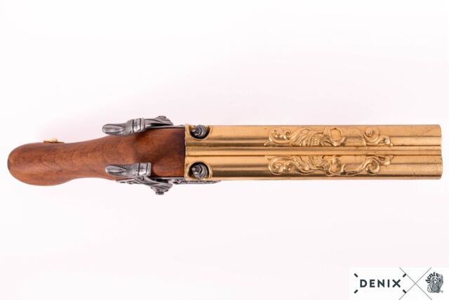Denix, Replika Percussion Flintlås Pirat Pistol, 18' Århundrede