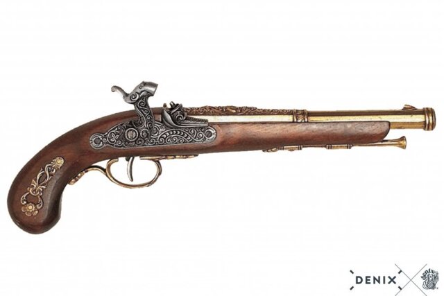 Denix, Replika Fransk Percussion Flintlås Pistol, 1872