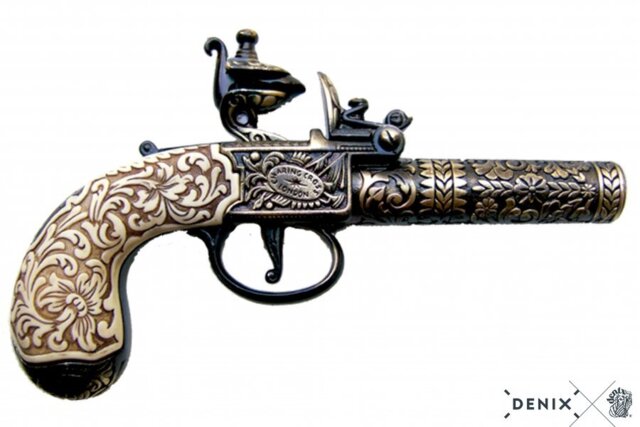 Denix, Flintlås Pistol, Messing