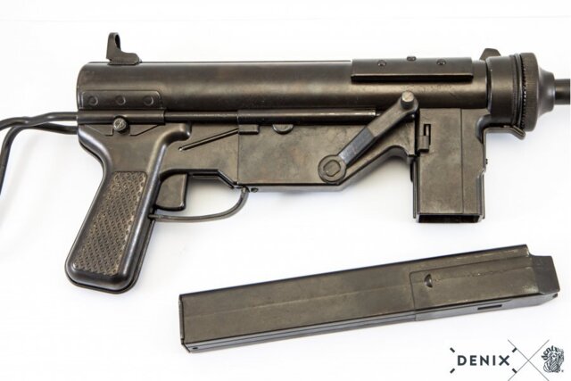 Denix, Replika M3 Maskinpistol, Grease Gun, 45. USA 1942