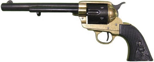 Denix, Replika Colt Peacemaker, 45. Messing, Sort
