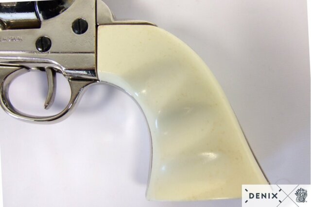 Denix, Replika Colt Peacemaker, 45. Hvid, Metal
