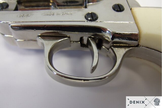 Denix, Replika Colt Peacemaker, 45. Hvid, Metal