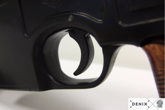 Denix, Replika Mauser C 96 Pistol, Sort, Træ Skæfte