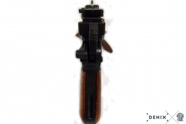 Denix, Replika Mauser C 96 Pistol, Sort, Træ Skæfte