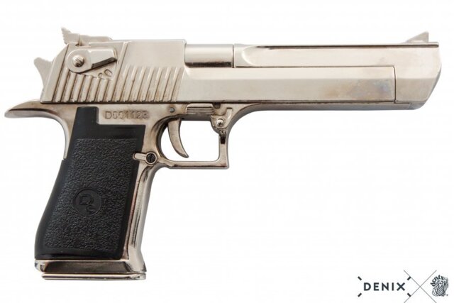 Denix, Replika Desert Eagle Pistol, Nikkel, Usa / Israel
