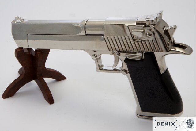 Denix, Replika Desert Eagle Pistol, Nikkel, Usa / Israel