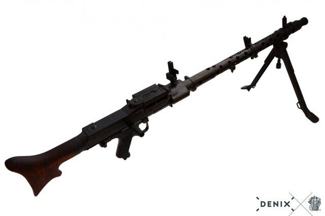 Denix, Replika MG 34 Maskinpistol, Sort, Tyskland 1934