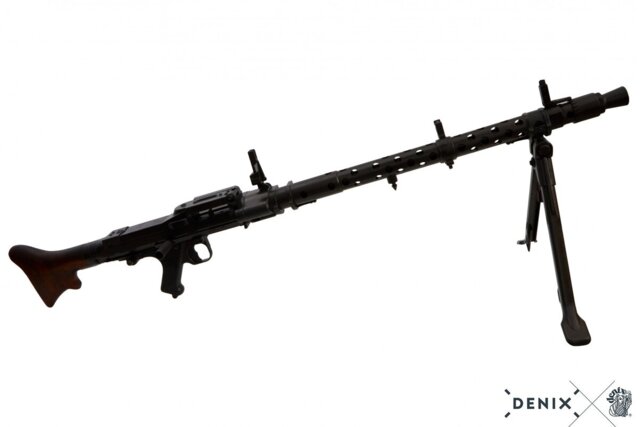 Denix, Replika MG 34 Maskinpistol, Sort, Tyskland 1934