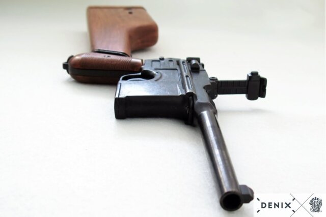 Denix, Replika Mauser C96 Pistol, Riffel Kolbe, Tyskland 1896