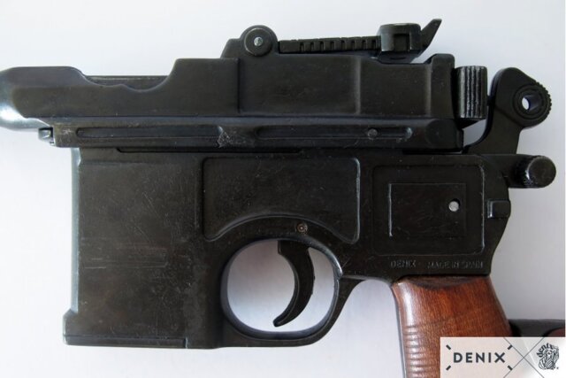 Denix, Replika Mauser C96 Pistol, Riffel Kolbe, Tyskland 1896