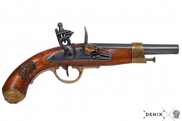 Denix, Replika Napoleon Gribeauval Flintlås Pistol, 1806