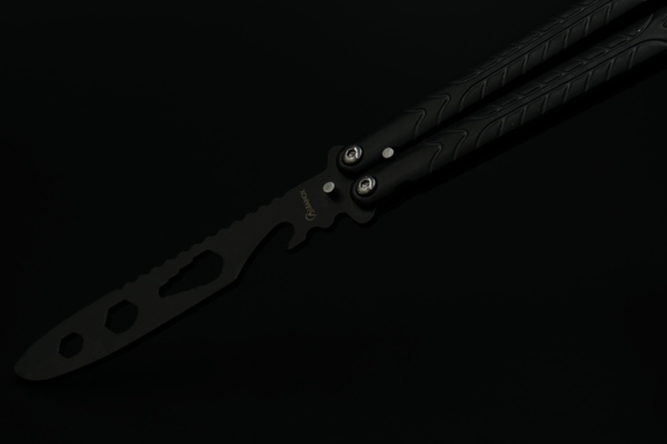 Albainox, Butterfly Kniv Til Træning - Blacksteel - Klinghe