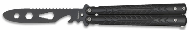 Albainox, Butterfly Kniv Til Træning - Blacksteel