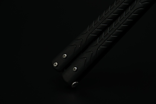 Albainox, Butterfly Kniv Til Træning - Blacksteel - Skæfte