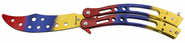 Albainox, Butterfly Kniv Til Træning - Colorful