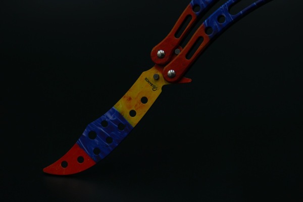 Albainox, Butterfly Kniv Til Træning - Colorful - Klinge