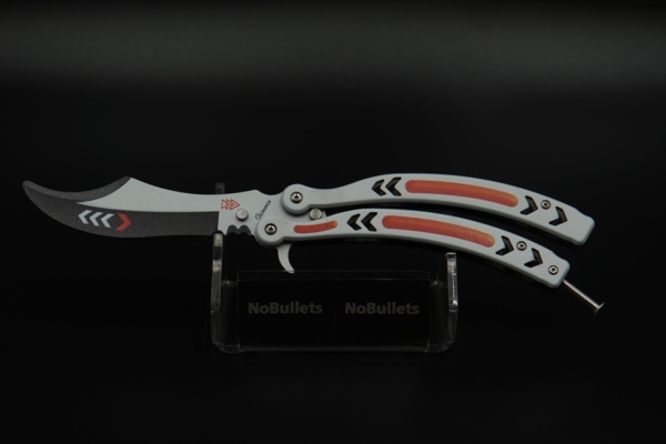 Albainox, Butterfly Kniv Til Træning - Orangesteel
