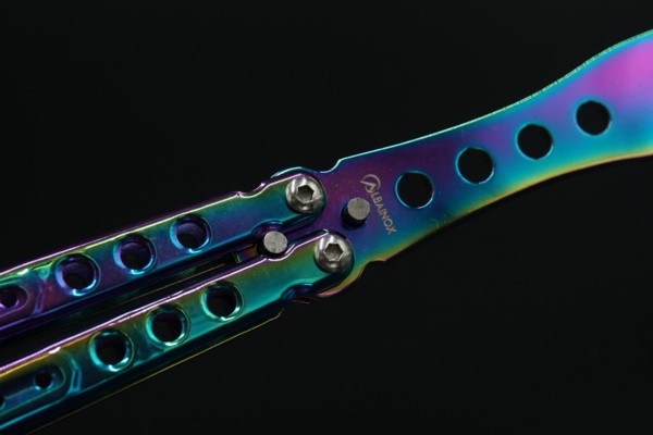 Albainox, Butterfly Kniv Til Træning - Colorful Steel - Samling