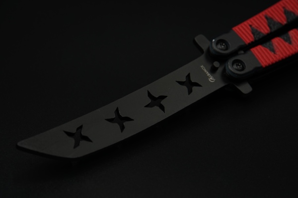 Albainox, Butterfly Kniv Til Træning - Red Ninja - Klinge